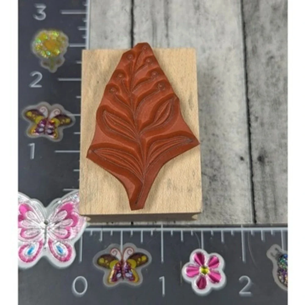 Hero Arts Dot Filament Flower Plant C4516 Rubber Stamp Wood #L37